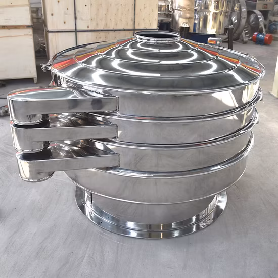 Зерновой порошок Просеивающая машина Круговой вибропросеиватель Шейкер Сепаратор Роторный вибрационный сито