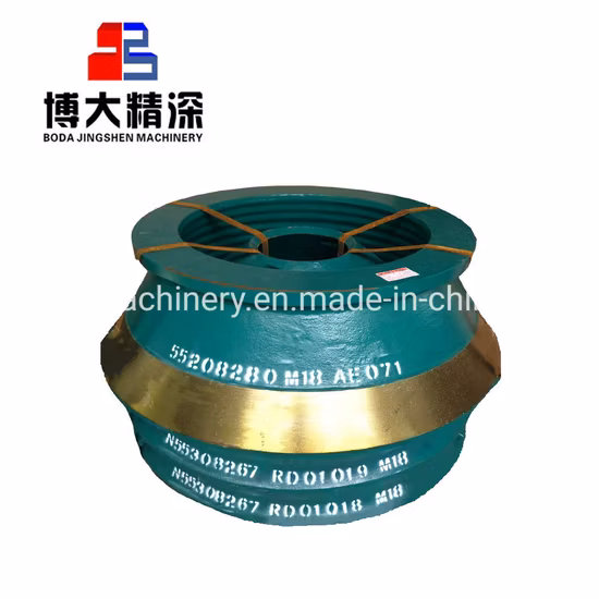 Изнашиваемые детали для отливки Mn18cr2, костюм вкладыша чаши, конусная дробилка HP300, изнашиваемые детали