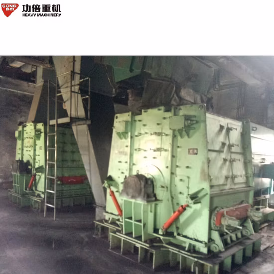 На заводе ударная молотковая дробилка, камнедробильное оборудование для известнякового угля, щековая дробилка электростанции