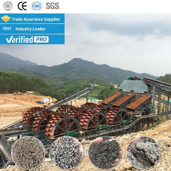 Колесная моечная машина для речного песка и гравия